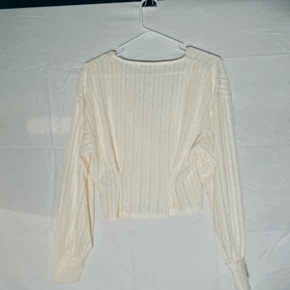 Sheer long-sleeve blouse - Picture 2 of 5